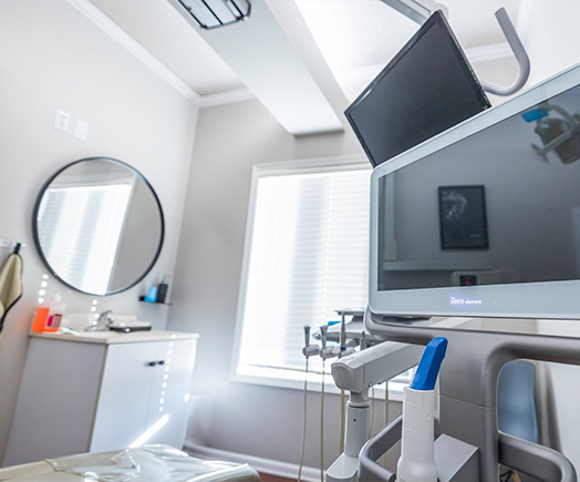 Dental patient getting digital dental impressions of their mouth